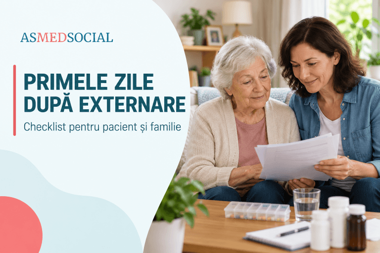 Primele zile după externare: checklist pentru pacient și familie